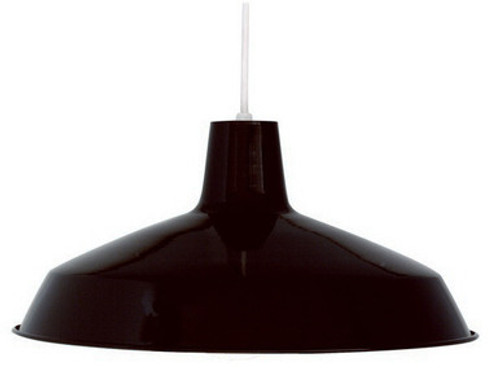 Satco 76-284-SAT - Black Industrial Warehouse Style Pendant - 16" Diameter