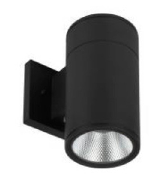 Westgate WMC-DL-MCT-BK-DT - 15 Watt LED Sconce Cylinder - 1200 Lumens - Color Selectable 30K/40K/50K - 120V - Black Finish - Dimmable Down Light