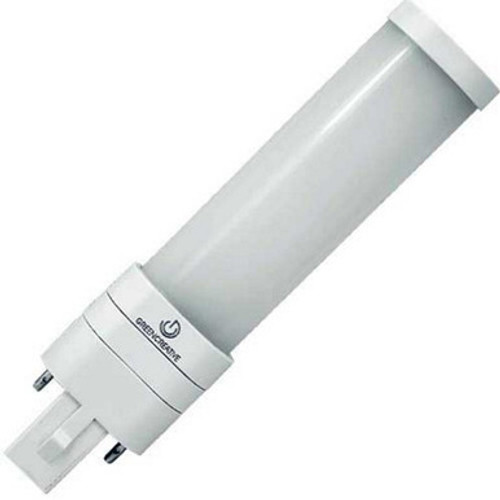 Green Creative 36086-GC - LED PL Retrofit Lamp for 2 or 4 Pin CFL Bulbs - Replaces 13-18 Watt- G24d / GX24d & G24q / GX24q Base Lamps - Magnetic Ballast Compatible or Bypass, 2700K and 560 Lumens