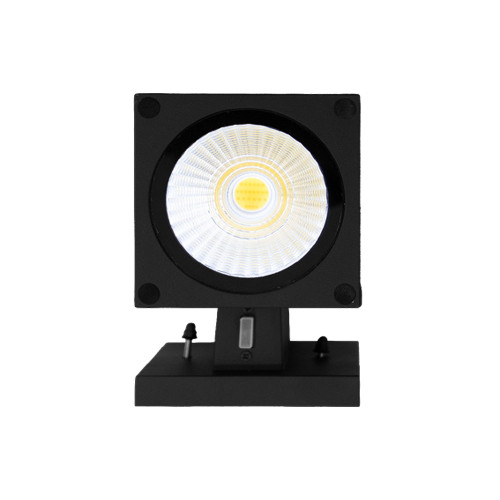 LED Square Cylinder Sconce Wall Light - 12 Watt - 960 Lumens - Color Selectable 30K/40K/50K - 120V - Black Finish - Dimmable Up/Down Light