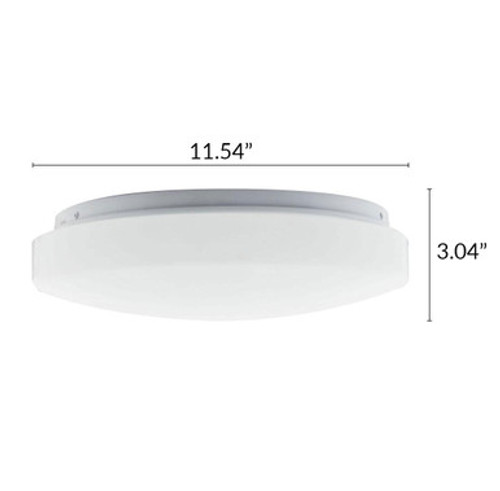 11 Inch LED Mushroom Light - 16 Watt - 1200 Lumens - Color Temperature Selectable 30/40/50K  - 120/277V - Dimmable - White