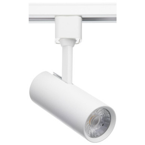 Superior Lighting TH601 - Commercial Style LED Track Head Only  - White Finish - 24 Degree Beam - 600 Lumens - 3000K Soft White - 10 Watt - Dimmable - 3 Contact Halo Style