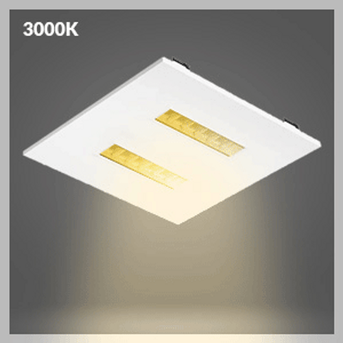 2X2 LED Drop In T-Bar Light - With Emergency Battery Back-Up - 20W - 120-277V -  Color Temperature Selectable 30K/35K/40K/50K - Frosted Lens - Dimmable - White Finish