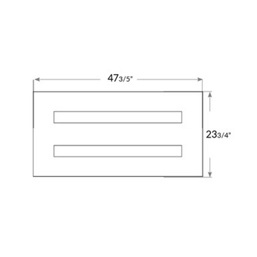 2X4 LED Drop In T-Bar Light - With Motion Sensor - 60W - 120-277V -  Color Temperature Selectable 30K/35K/40K/50K - Frosted Lens - Dimmable - White Finish