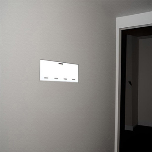 Mini Emergency Battery Back-Up Inverter - Max Load 55W 120V Only - Dry Wall Recess Mount - White Finish