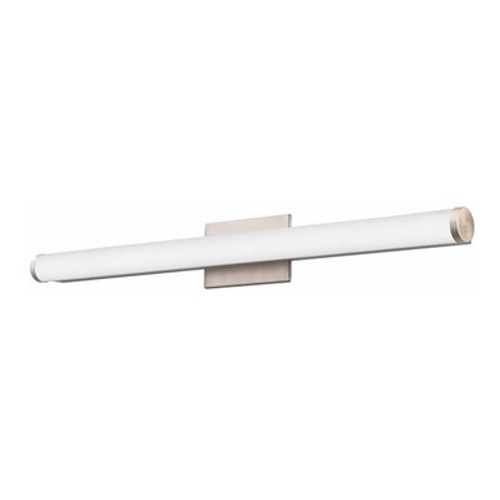 Lithonia Lighting Contemporary Cylinder Vanity with Switchable White, 3FT Nominal, MULTI-VOLT, Selectable color temperature, 90CRI, Brushed nickel, Master pack of 4 Model FMVCCLS 36IN MVOLT 30K35K40K 90CRI BN M4