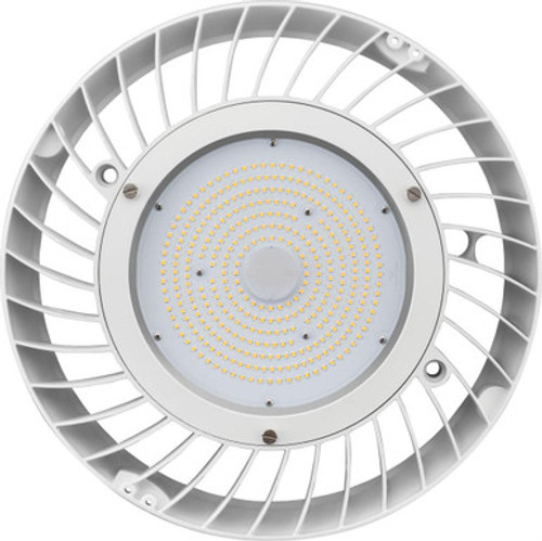 LED Economical Round Bay Light, 18000LM, 5000K, 80 CRI, White Finish