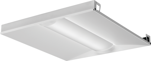 Lithonia Lighting - Lensed troffer - 2 ft. x 2 ft. BLT low-profile recessed LED lay-in with curved, linear center element and 2000 lumens, 3500 kelvin CCT - Model ELM2L M12