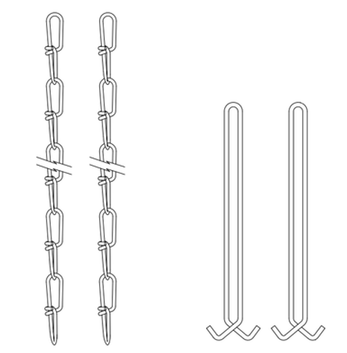 Lithonia Lighting HC36 M12 - Chain hanger Set (36IN Length)