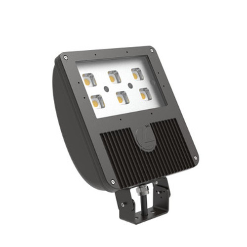 Lithonia Lighting - Flood Light - LED Flood Luminaire, 17776 Lumens, 5000K, 70CRI, Wide Flood Distribution, 120-277V, Yoke with Cord, Bronze Finish - Model DSXF3 LED 6 P1 50K 70CRI WFL MVOLT YKC62 DDBXD