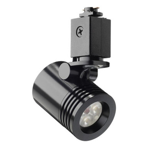 Trac 12 LED Mini-Cylinder Spotlight,Generation 2,2700K,80 CRI,Narrow Flood,Black,Mini-Cylinder Snoot Accessory - Black