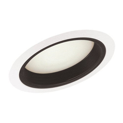Lithonia Lighting 610 WWH - 6IN Lensed Shower Trim Flat Diffuser Trim, White, White Trim Ring