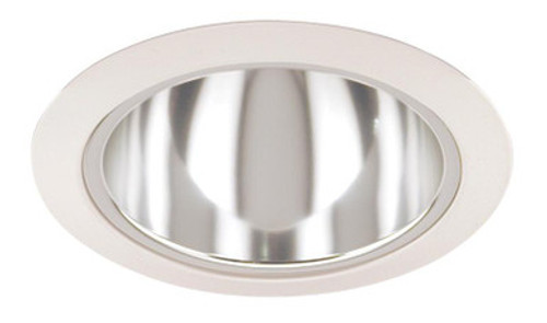 Juno - Downlighting Fixtures - 5IN Downlight Enclosed Cone Trim, Clear Alzak, White Trim Ring - Model 216 CWH