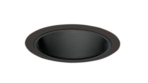 Juno - Downlighting Fixtures - 6IN Downlight Straight Baffle Trim, Black Cone, Black Trim Ring - Model 25 BBL