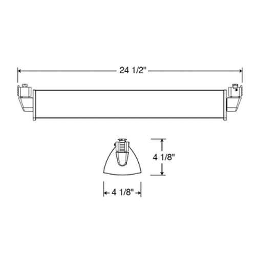 Lithonia Lighting T257L 35K 80CRI PDIM WH - Trac-Master Close-to-Trac LED Wall Wash/Flood,3500K,80 CRI,Phase Dimmable,White