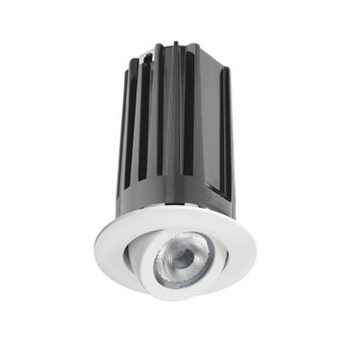 Lithonia Lighting 2LEDTRIM G2 DC 27K 90CRI FL WWH - Juno Recessed 2IN LED Trim, Down-Light Cone Trim, 2700K, 90+ CRI, Flood, White, White Trim Ring