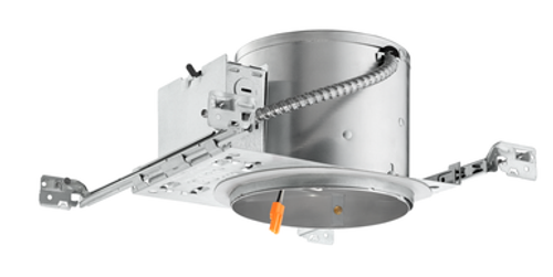 Juno - Downlighting fixtures - The 6in, Juno® Quick Connect housing is your lowest cost of entry for an LED downlight solution using legacy style housings that pair with LED retrofit trims for new construction applications. By utilizing the orange quick connect plug, provided as standard for electrical attachment of the LED retrofit trim to the housing, installation becomes easier than ever before. Its compact design allows for quick, easy handling while installing and allows the housing to fit into shallow ceiling areas where plenum space is limited. - Model QC6 W J6