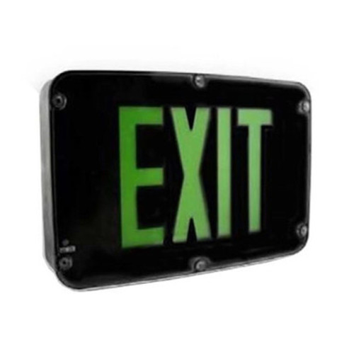 Wet location LED exIt'sign, Black, Doubl - WLTE GY 1 G