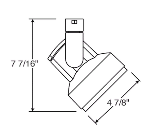 Lithonia Lighting T254L G2 27K 90CRI PDIM SP WH - Trac-Master Cylindra LED,Generation 2,2700K,90 CRI,Phase Dimmable,Spot,White