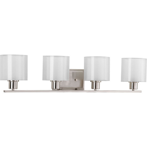 Progress Lighting Bath & Vanity Light - Invite Collection Four-Light Bath & Vanity - Model P2080-09