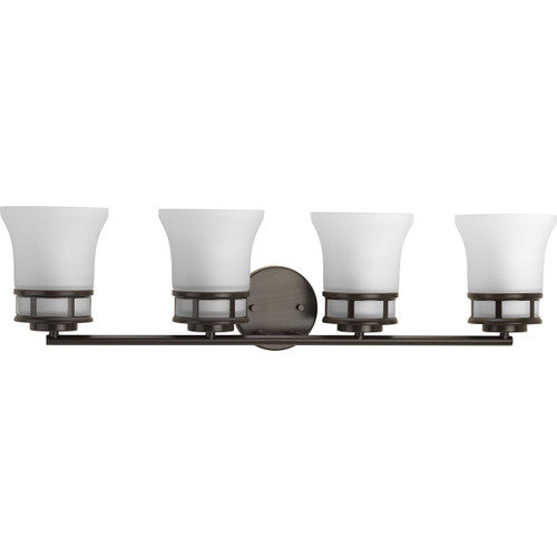 Progress Lighting Bath & Vanity Light - Cascadia Collection Four-Light Bath & Vanity - Model P2149-20