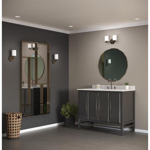 Progress Lighting Replay Collection Two-Light Bath & Vanity - Damp Location Listed Application Shot Model P2158-20