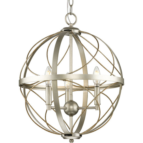 Progress Lighting Pendants Light - Brandywine Collection Three-Light Pendant - Model P500068-134