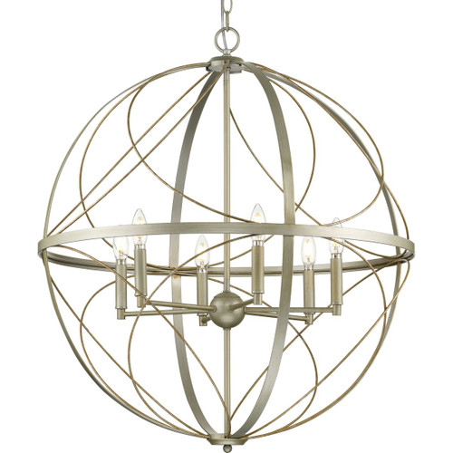 Progress Lighting Pendants Light - Brandywine Collection Six-Light Pendant - Model P500069-134