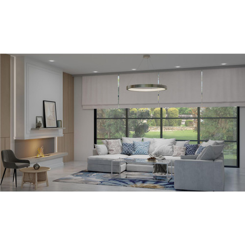 Progress Lighting Inverse LED Collection Modern Brushed Nickel Pendant - Damp Location Listed Application Shot Model P500370-009-30