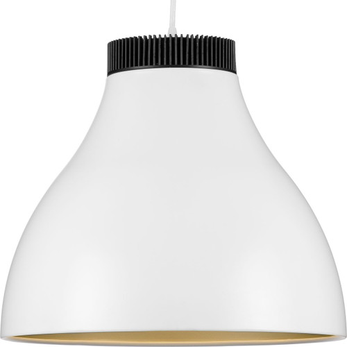 Progress Lighting Pendants Light - Radian LED Collection Modern Satin White Metal Pendant - Model P500373-028-30