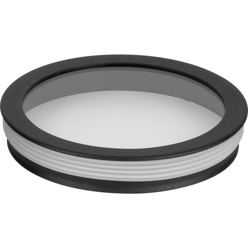 Progress Lighting Cylinder Light - Cylinder Lens Collection Black 5-Inch Round Cylinder Cover - Model P860045-031