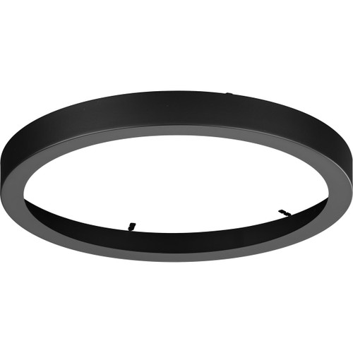 Progress Lighting Close-to-Ceiling Light - Everlume Collection Black 11" Edgelit Round Trim Ring - Model P860050-031