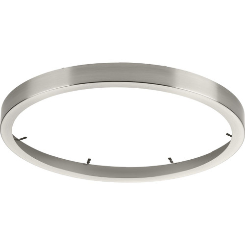 Progress Lighting Close-to-Ceiling Light - Everlume Collection Brushed Nickel 14" Edgelit Round Trim Ring - Model P860051-009