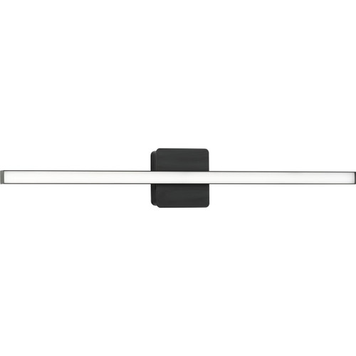 Progress Lighting Bath & Vanity Light - Phase 4 Collection 32 in. Matte Black Large Modern Integrated 3CCT Integrated LED Linear Vanity Light - Model P300405-31M-CS