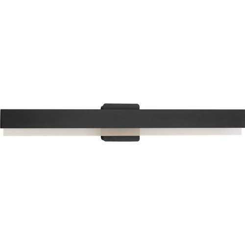 Progress Lighting Bath & Vanity Light - Semblance Collection 32 in. Matte Black Medium Modern 3CCT Integrated LED Linear Vanity Light - Model P300407-31M-CS