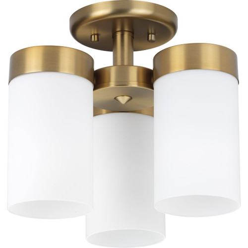 Progress Lighting Close-to-Ceiling Light - Elevate Collection Three-Light 11-3/4" Flush Mount - Model P350040-109