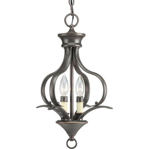 Progress Lighting Hall & Foyer Light - Trinity Collection Two-Light Foyer Pendant - Model P3806-20