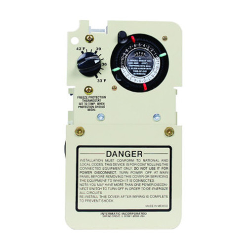 Intermatic PF1103MT - Freeze Protection Control Timer w/T-Stat, 120/240V - Fits T10000R, T30000R, T40000 Panels