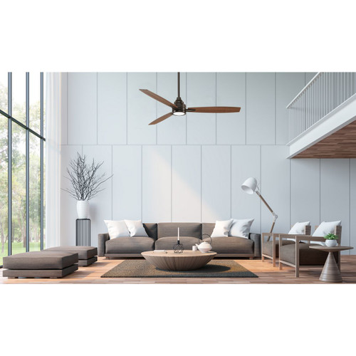 Progress Lighting Gaze Collection 60" LED Three-Blade Ceiling Fan - Dry Location Listed Application Shot Model P2554-2030K