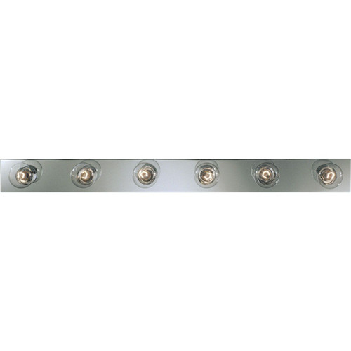 Progress Lighting Bath & Vanity Light - Broadway Collection Six-Light Polished Chrome Traditional Bath Vanity Light - Model P3117-15