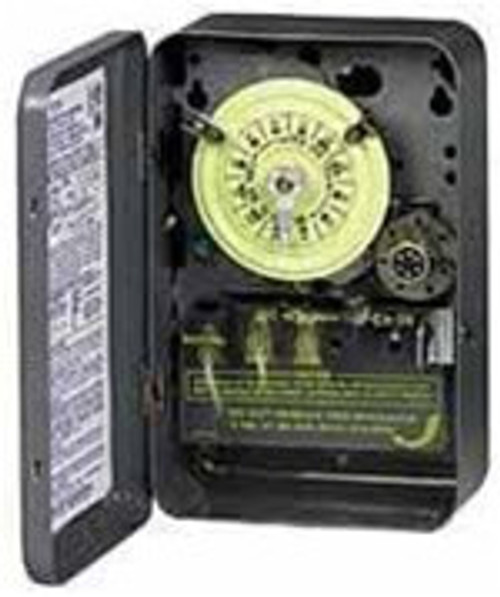 Intermatic T1871BR - Mechanical Time Switch NEMA 3R - Steel Case 125 V DPDT Separate clock motor and circuit terminals