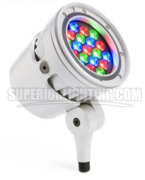 Color Kinetics 123-000019-06 - Color Kinetics ColorBurst Compact Powercore, 100-240V, RGB LED, 8Deg., White, Stem Mount, UL/CE - Special Order