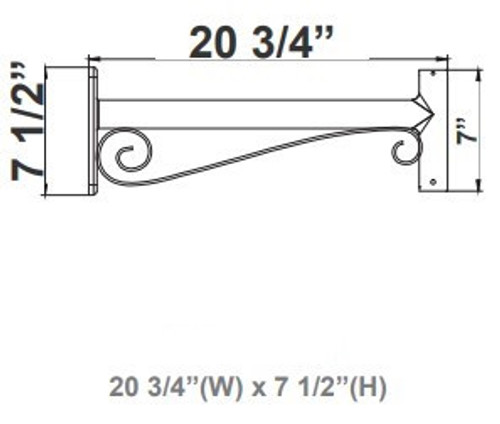 LED Designer Bell Light - 16 Inch Diameter - Watt Selectable 100/80/50W - 110-277V - Color Temperature Selectable 30/40/50K - Dimmable - Black Finish - With Decorative Straight Arm Pole Bracket