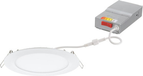 Lithonia Lighting 6IN wafer-thin LED downlight, Switchable lumens ? 800LM, 1050LM, and 1300LM, Switchable CCT ? 2700K, 3000K, 3500K, 4000K, and 5000K, 90+ CRI, Multi-Volt, Matte White, Master Pack of 6 Model WF6 ALO20 SWW5 90CRI MVOLT MW M6