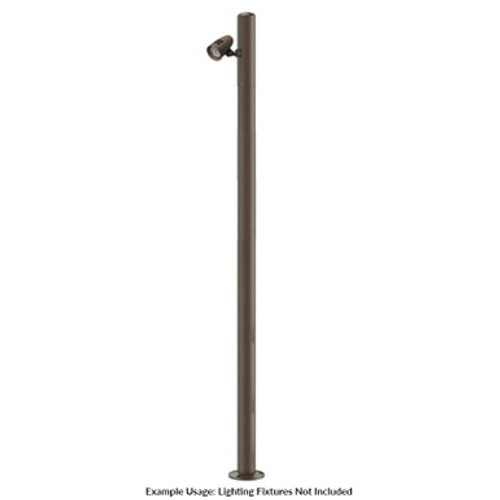 Westgate MPS-5BS-4EX-1HB-K - 10 Foot Modular Light Pole - 5 Foot Base Height - 4 Foot Extension - 1 Lamp Holder Section  - Bronze Finish