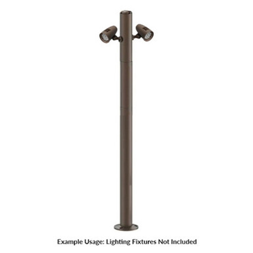 Westgate MPS-3BS-1EX-2HB-K - 5 Foot Modular Light Pole - 3 Foot Base Height - 1 Foot Extension - 2 Lamp Holder Section  - Bronze Finish