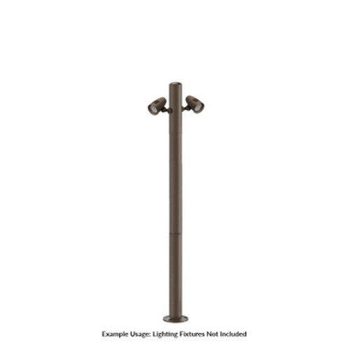 Westgate MPS-2BS-4EX-2HB-K - 7 Foot Modular Light Pole - 2 Foot Base Height - 4 Foot Extension - 2 Lamp Holder Section  - Bronze Finish