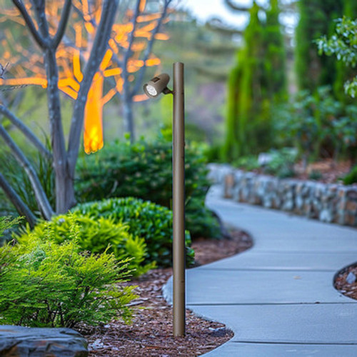 8 Foot Modular Light Pole - 3 Foot Base Height - 4 Foot Extension - 1 Lamp Holder Section  - Bronze Finish