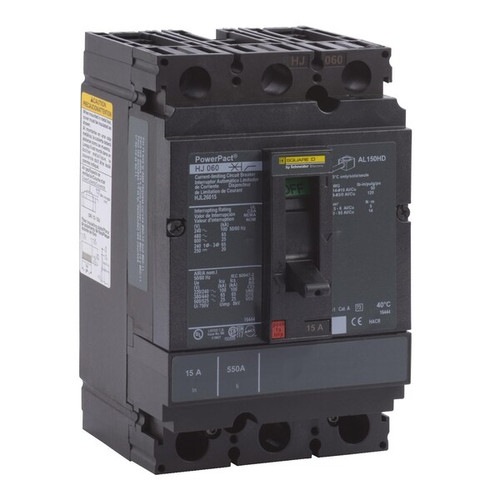 SQUARE D Circuit Breaker, 30A, 2 Pole, 690V AC Model HJL26030