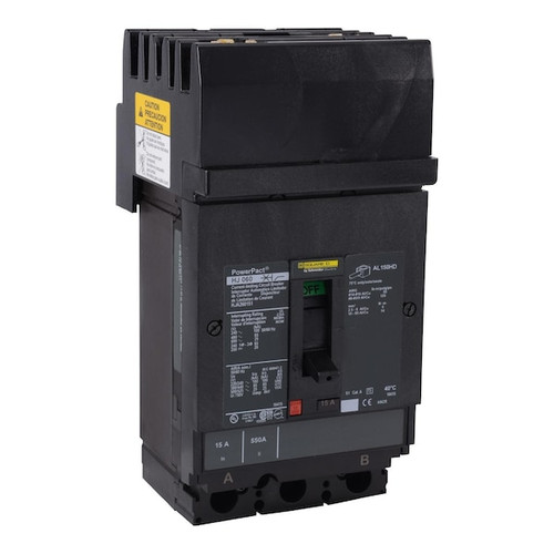 SQUARE D Circuit Breaker, 100A, 2 Pole, 690V AC Model HJA261002